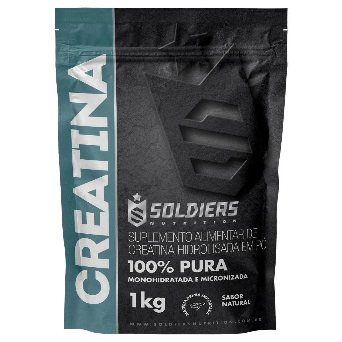 Creatina Monohidratada 1kg - 100% Pura Importada - Soldiers Nutrition